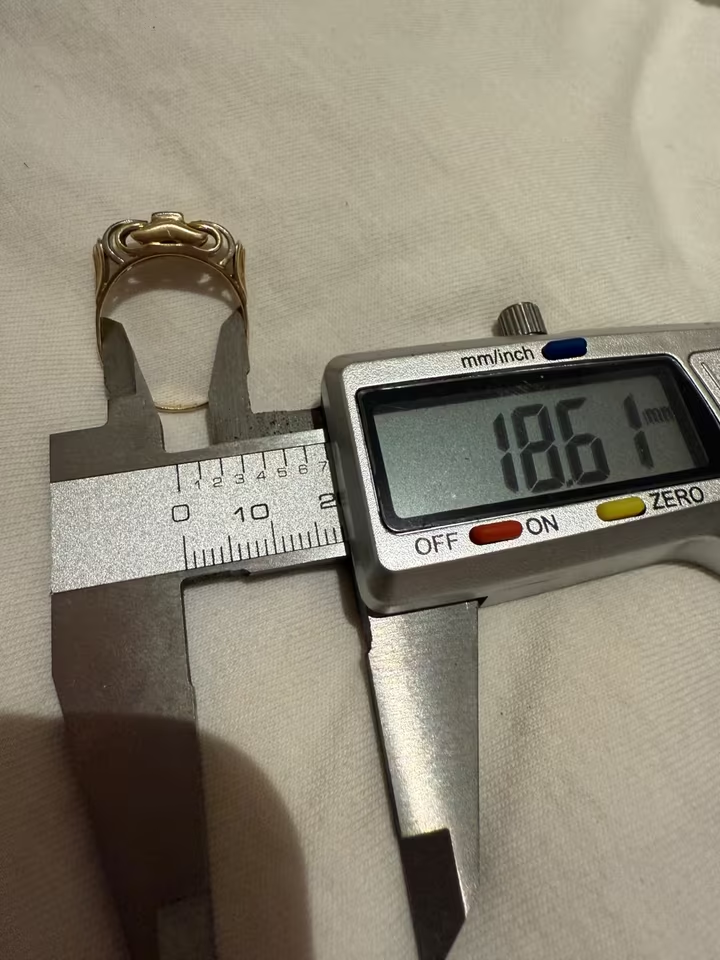 585er Goldring mit Diamanten – Vintage Schmuckstück