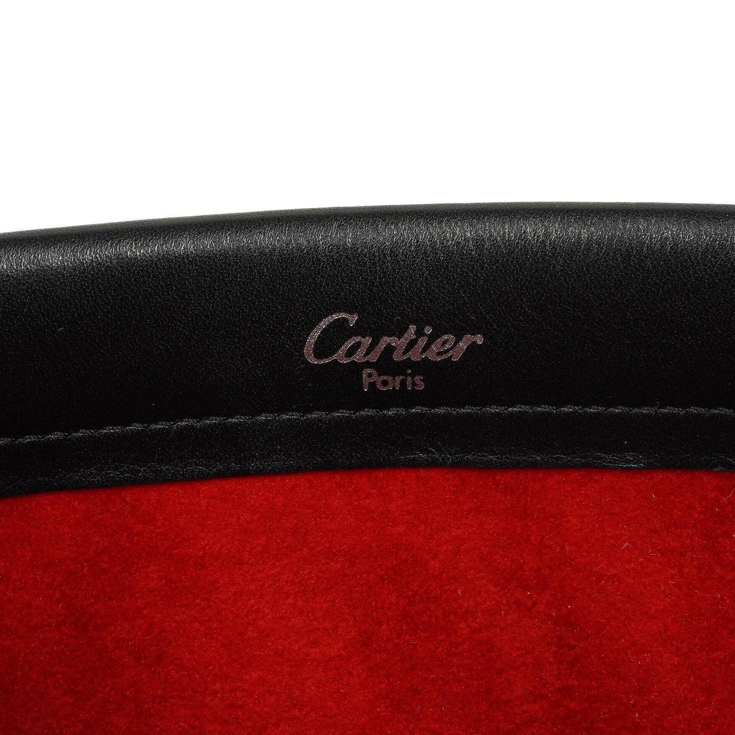 Cartier Trinity Tasche aus schwarzem Leder