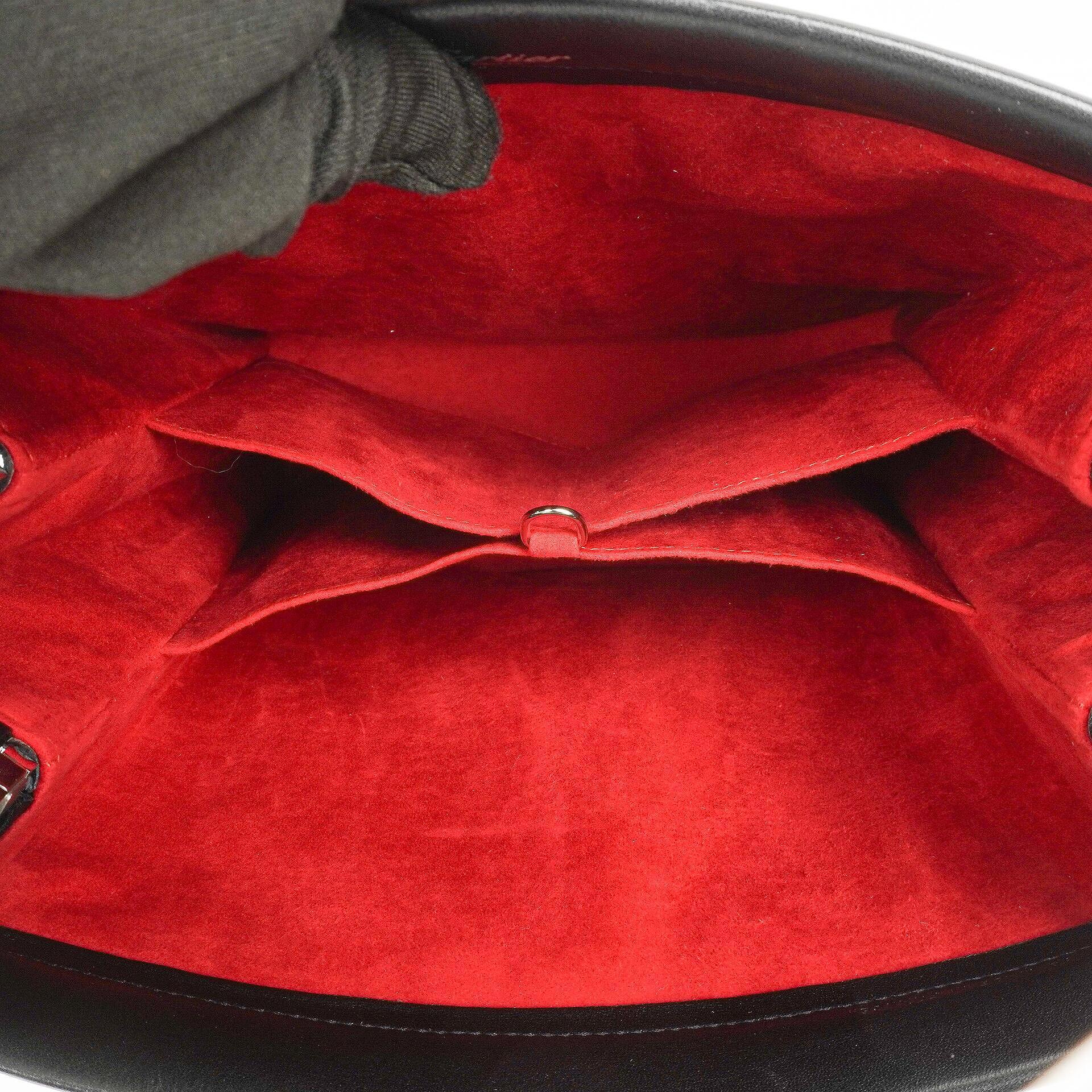 Cartier Trinity Tasche aus schwarzem Leder