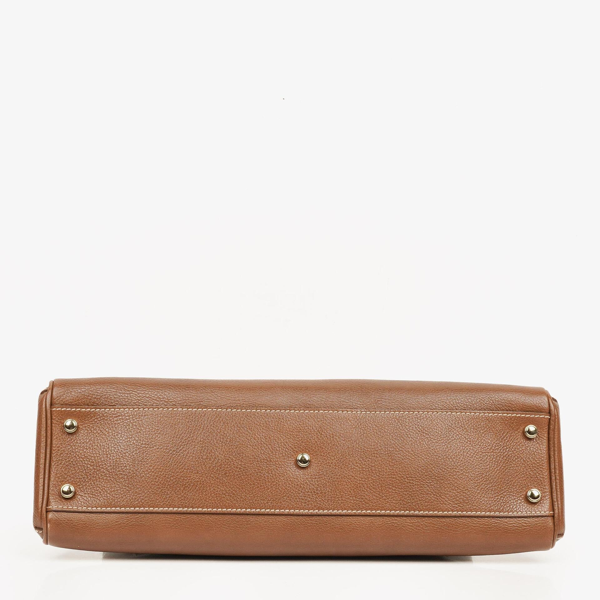 Cartier Marcello de Cartier Handtasche aus braunem Leder