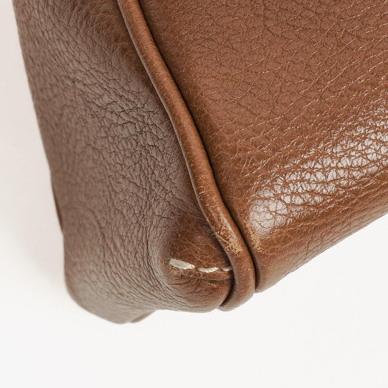 Cartier Marcello de Cartier Handtasche aus braunem Leder