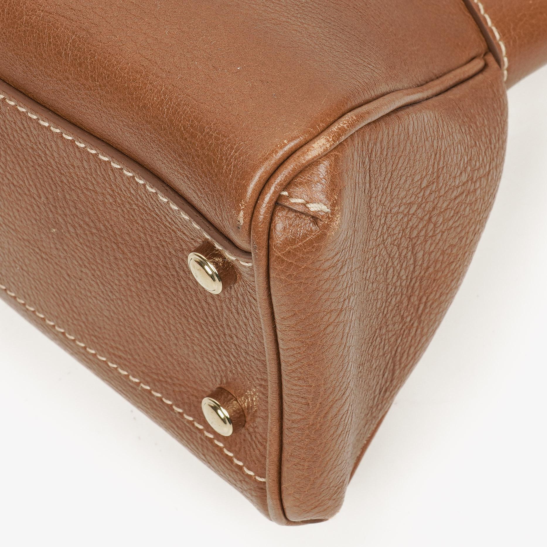 Cartier Marcello de Cartier Handtasche aus braunem Leder