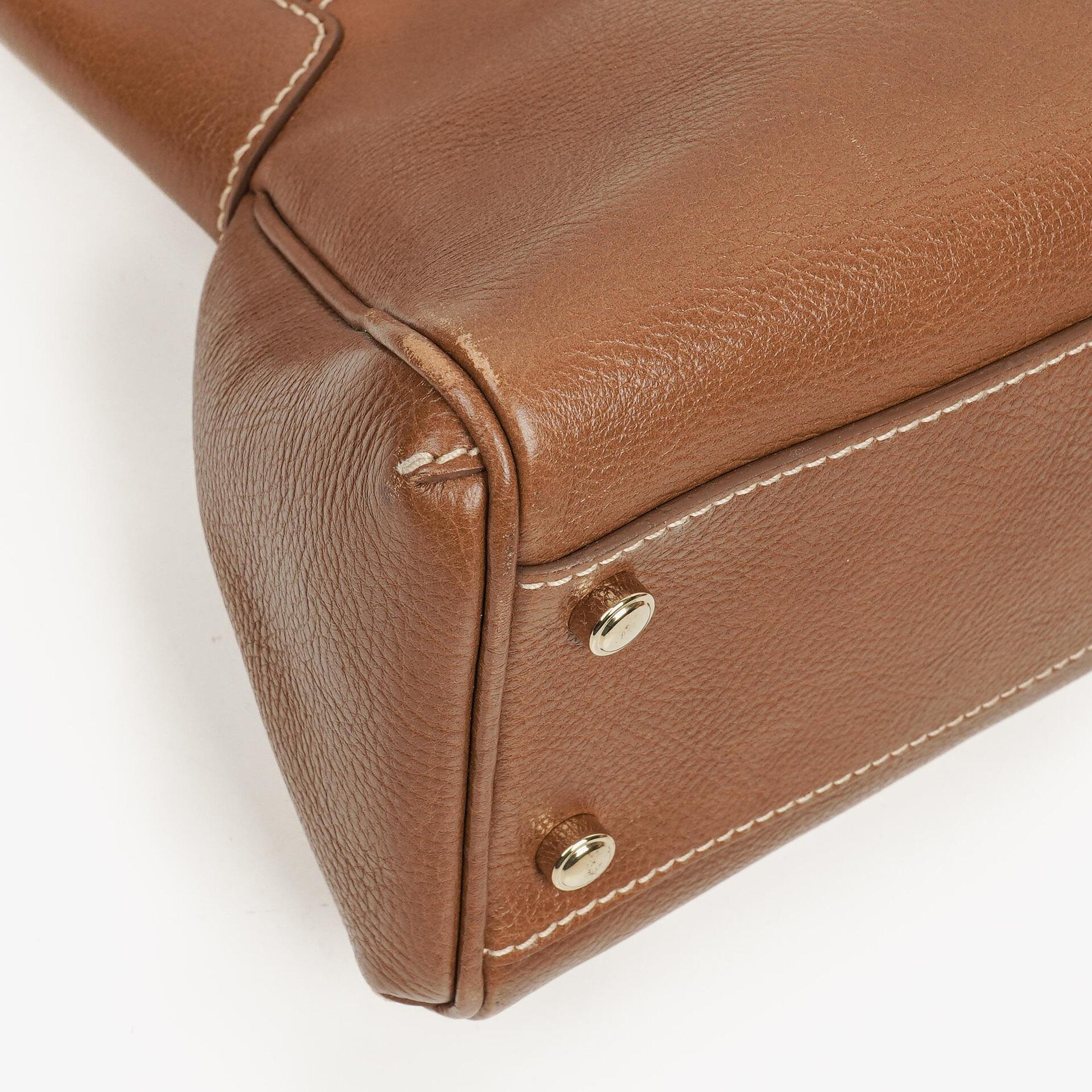 Cartier Marcello de Cartier Handtasche aus braunem Leder