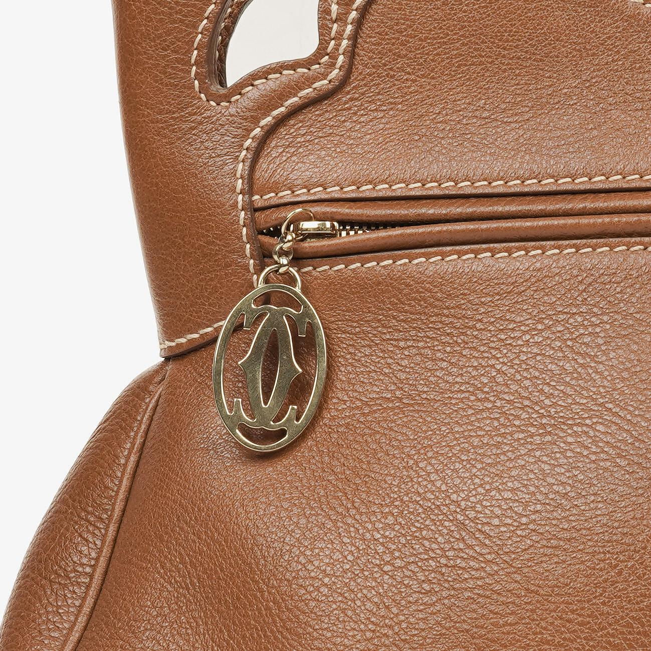 Cartier Marcello de Cartier Handtasche aus braunem Leder