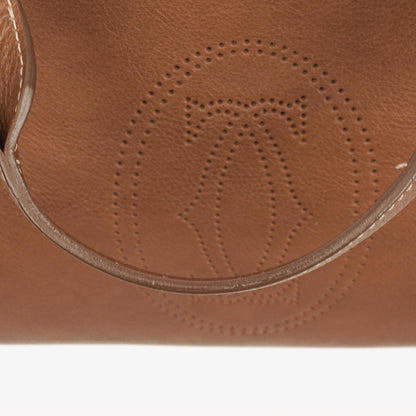 Cartier Marcello de Cartier Handtasche aus braunem Leder