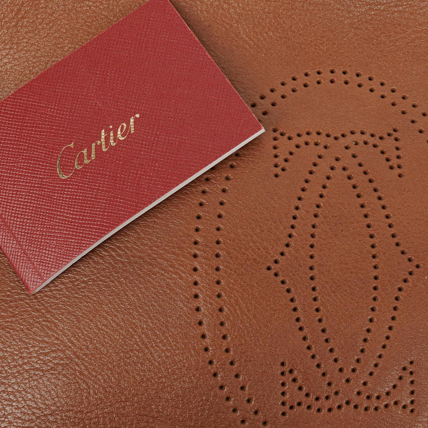 Cartier Marcello de Cartier Handtasche aus braunem Leder