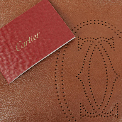 Cartier Marcello de Cartier Handtasche aus braunem Leder