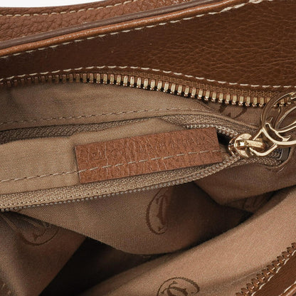 Cartier Marcello de Cartier Handtasche aus braunem Leder