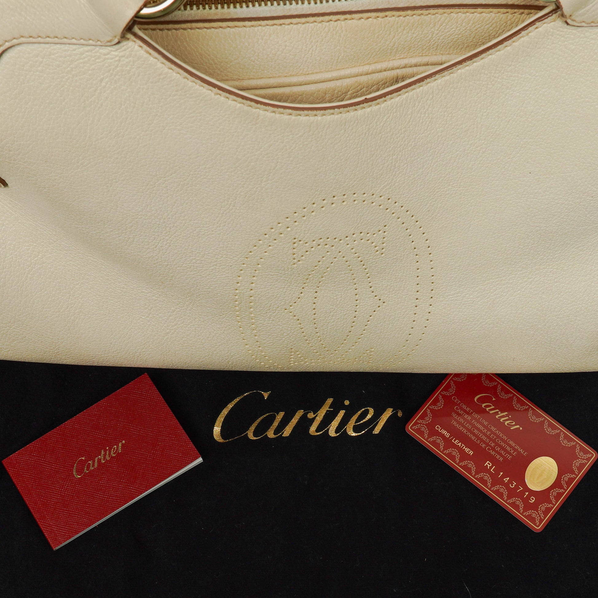 Cartier Marcello de Cartier Tasche mit Ledergriff