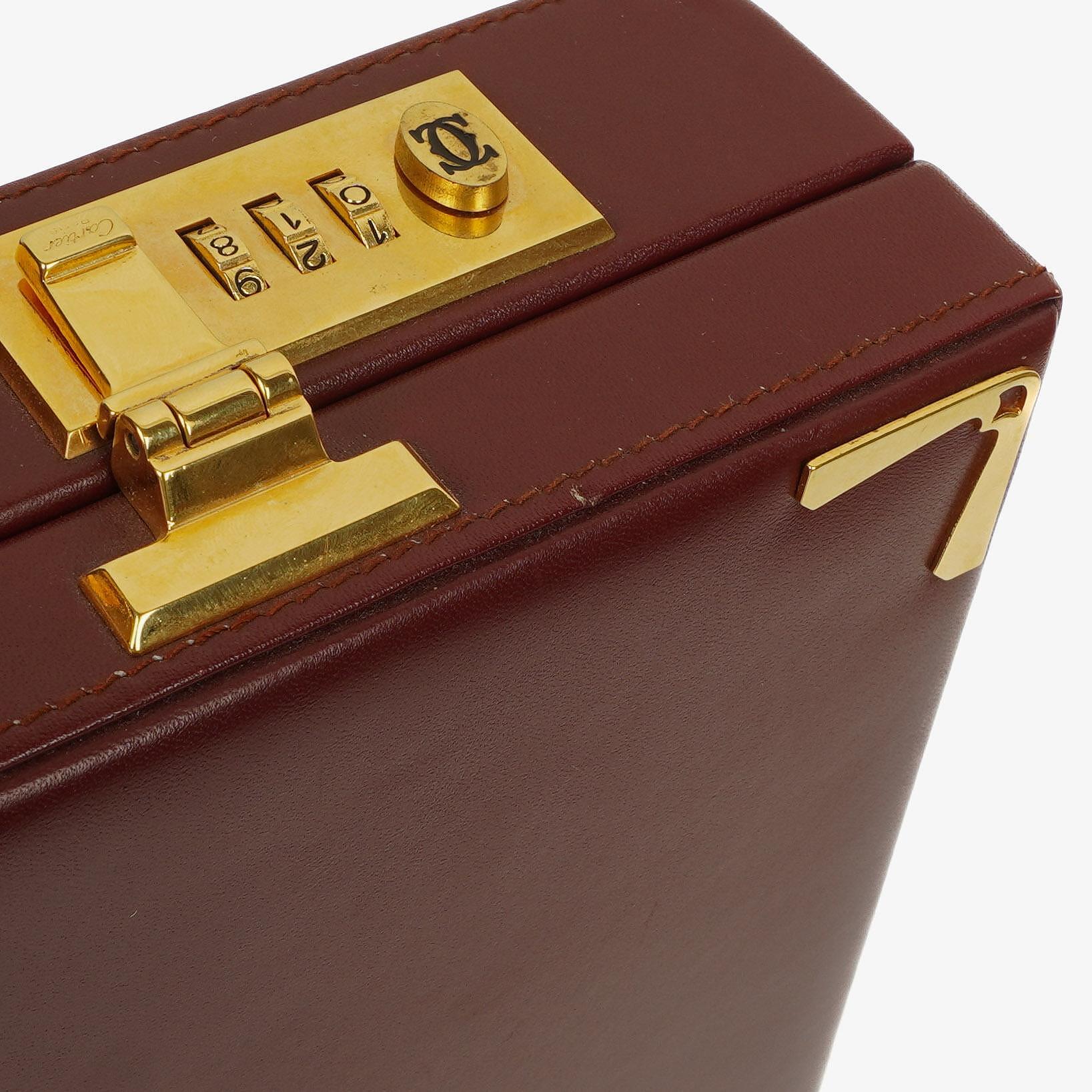 Cartier Must de Cartier Aktentasche in Burgunderrot