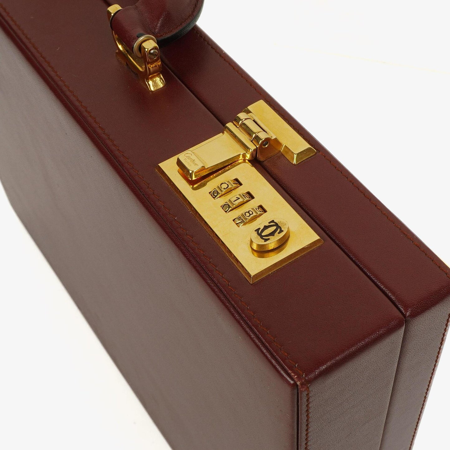 Cartier Must de Cartier Aktentasche in Burgunderrot
