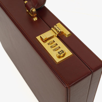 Cartier Must de Cartier Aktentasche in Burgunderrot