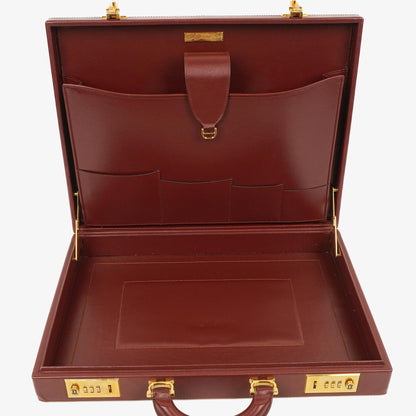 Cartier Must de Cartier Aktentasche in Burgunderrot