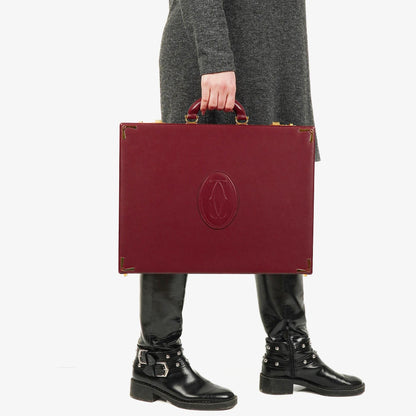 Cartier Must de Cartier Aktentasche in Burgunder