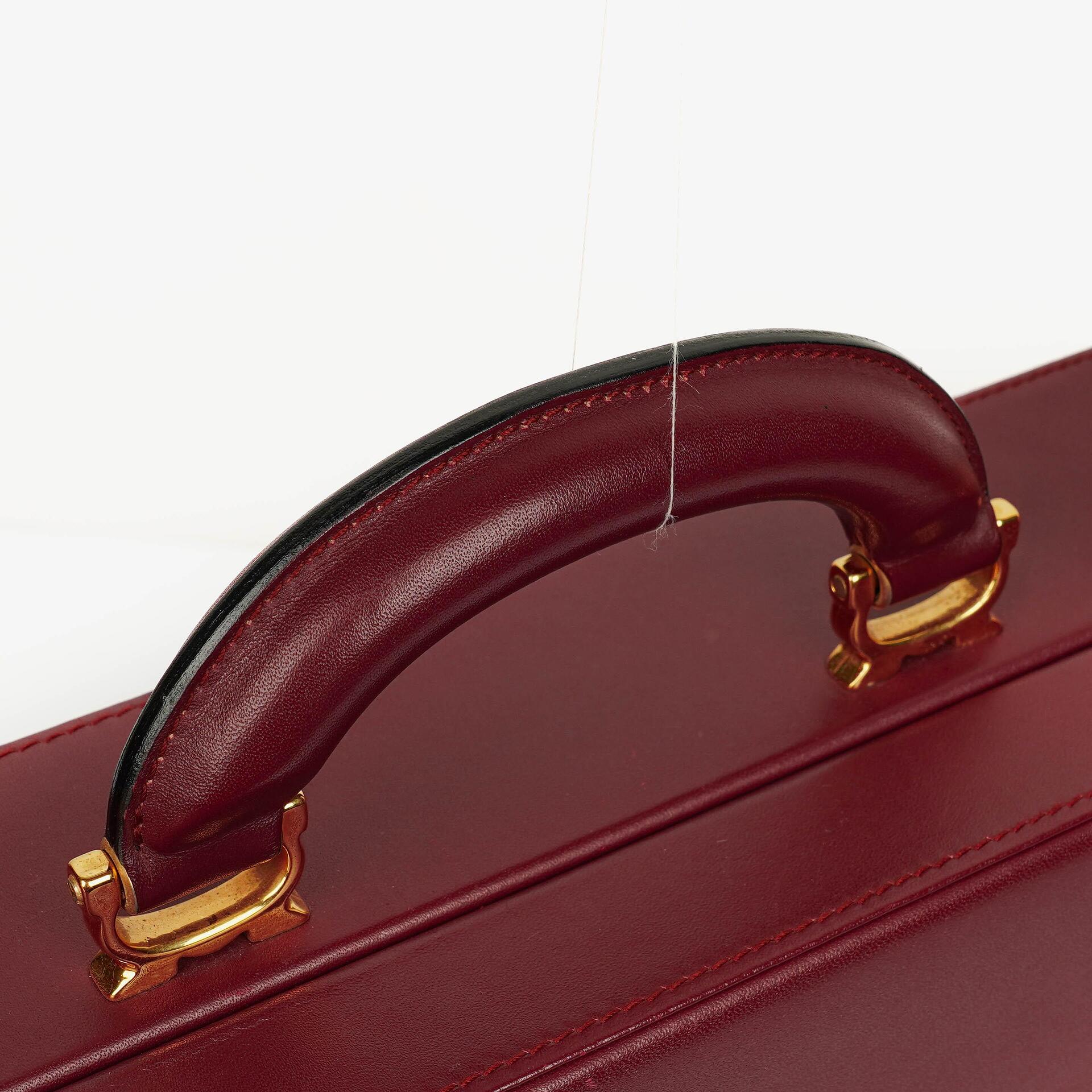 Cartier Must de Cartier Aktentasche in Burgunder