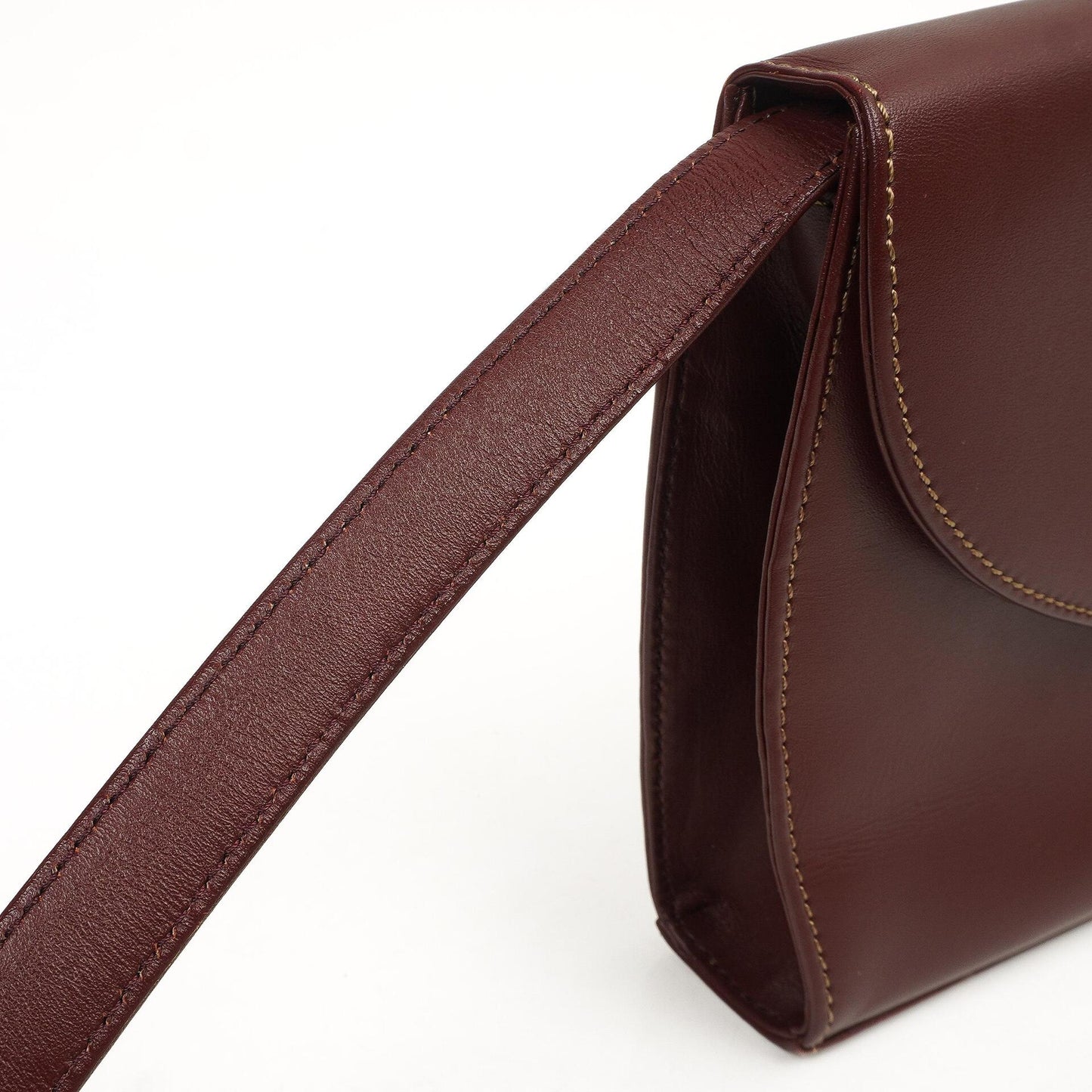 Cartier Must De Cartier Burgunder Leder Schultertasche
