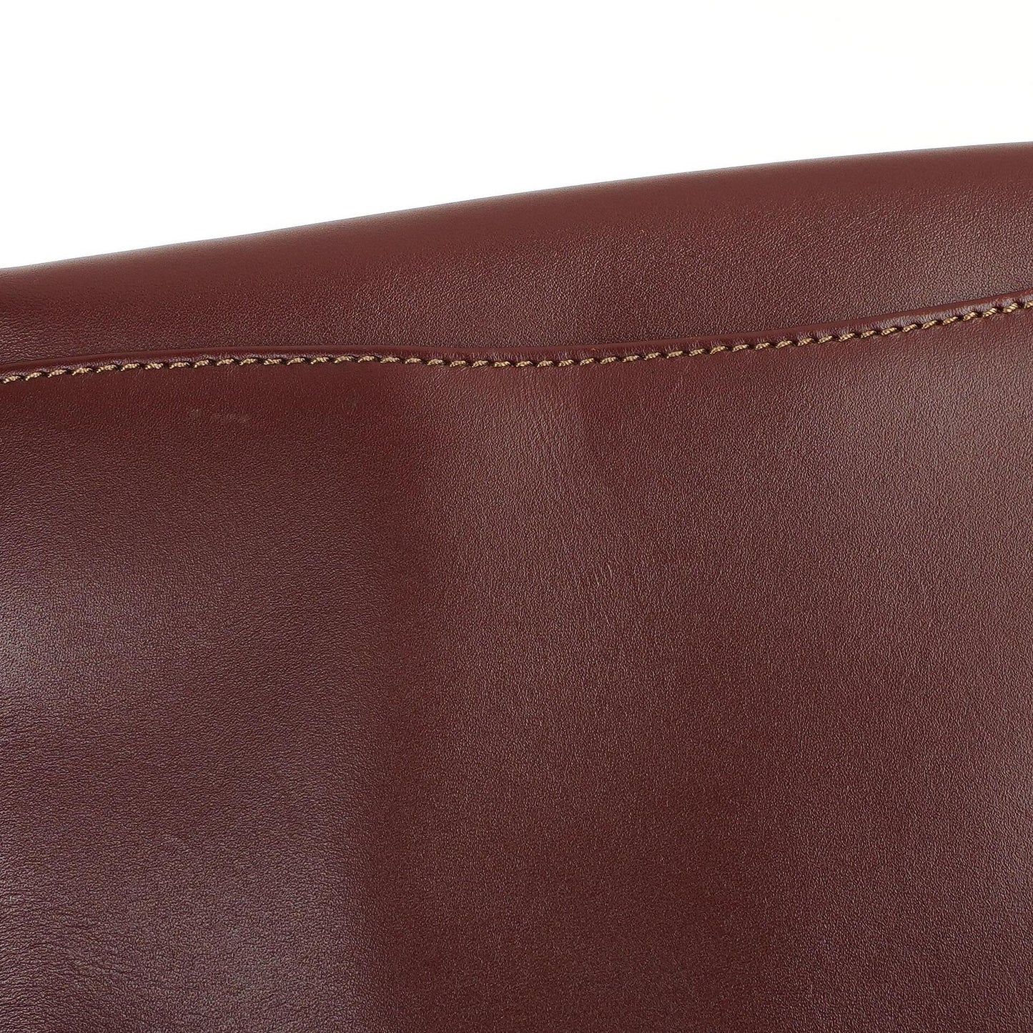 Cartier Must De Cartier Burgunder Leder Schultertasche