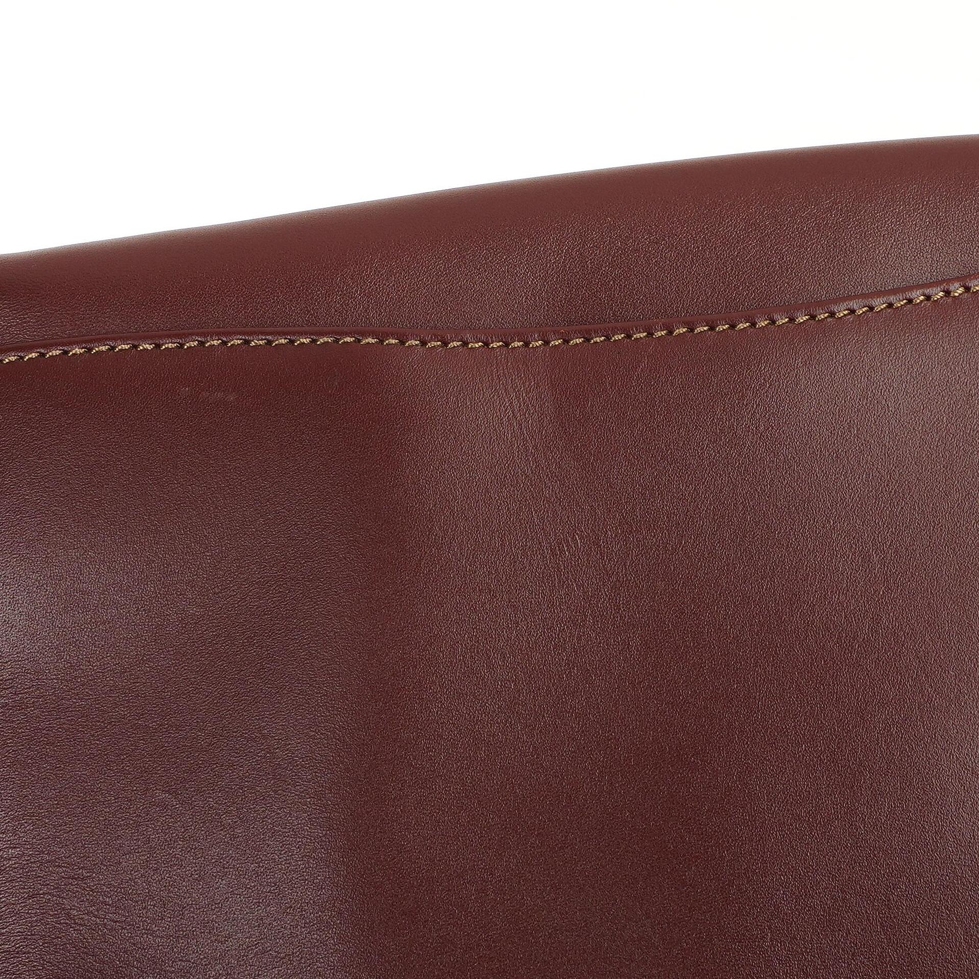 Cartier Must De Cartier Burgunder Leder Schultertasche
