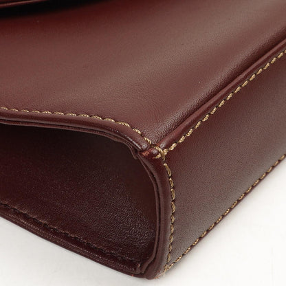Cartier Must De Cartier Burgunder Leder Schultertasche