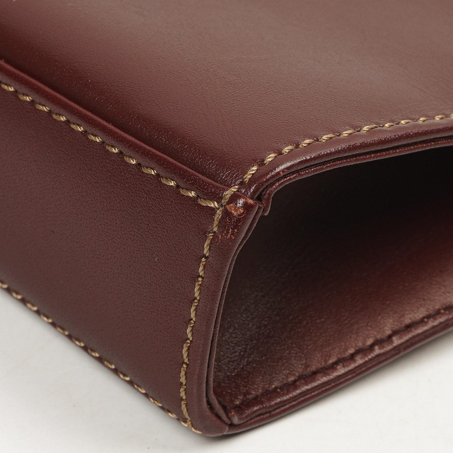 Cartier Must De Cartier Burgunder Leder Schultertasche