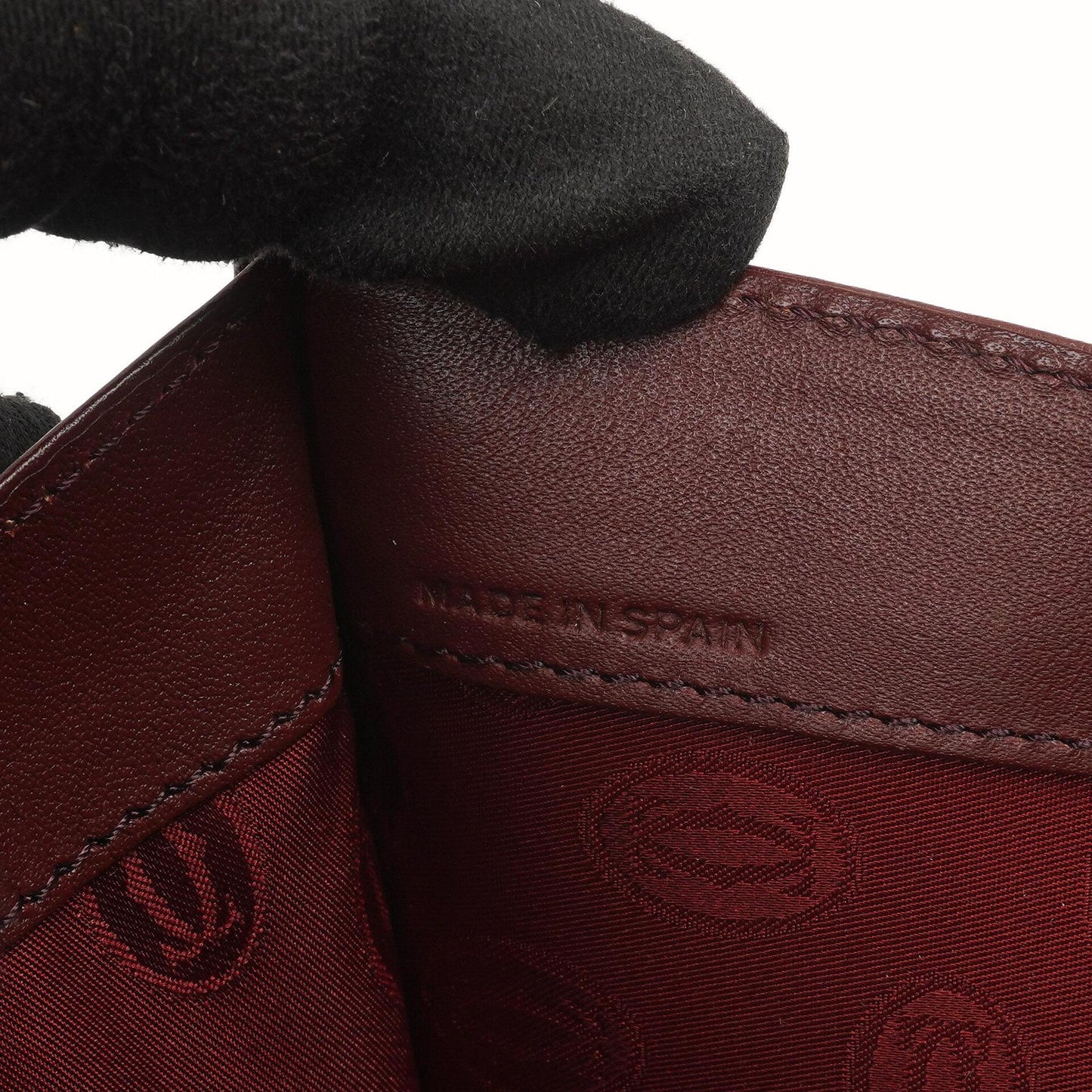 Cartier Must De Cartier Burgunder Leder Schultertasche