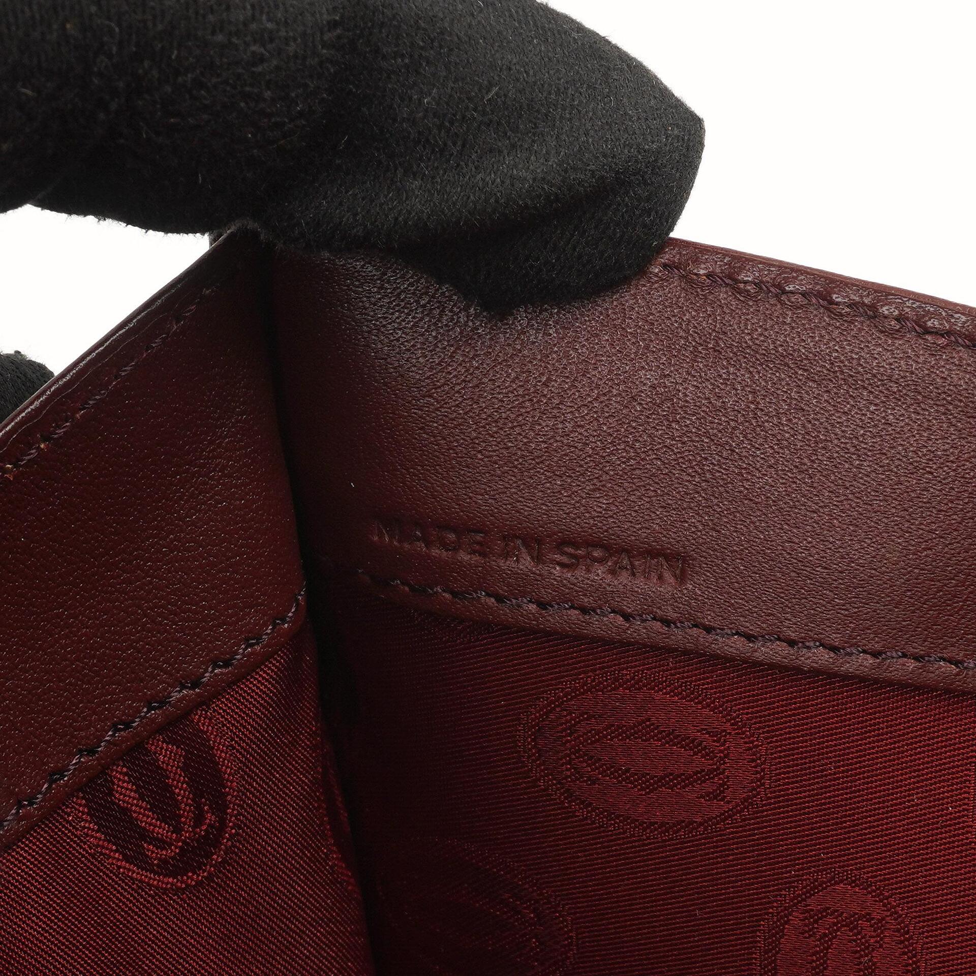Cartier Must De Cartier Burgunder Leder Schultertasche