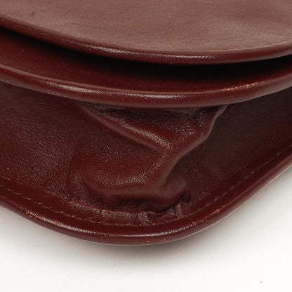 Cartier Rote Leder Umhängetasche