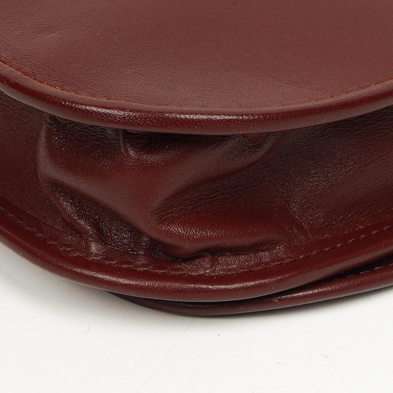 Cartier Rote Leder Umhängetasche