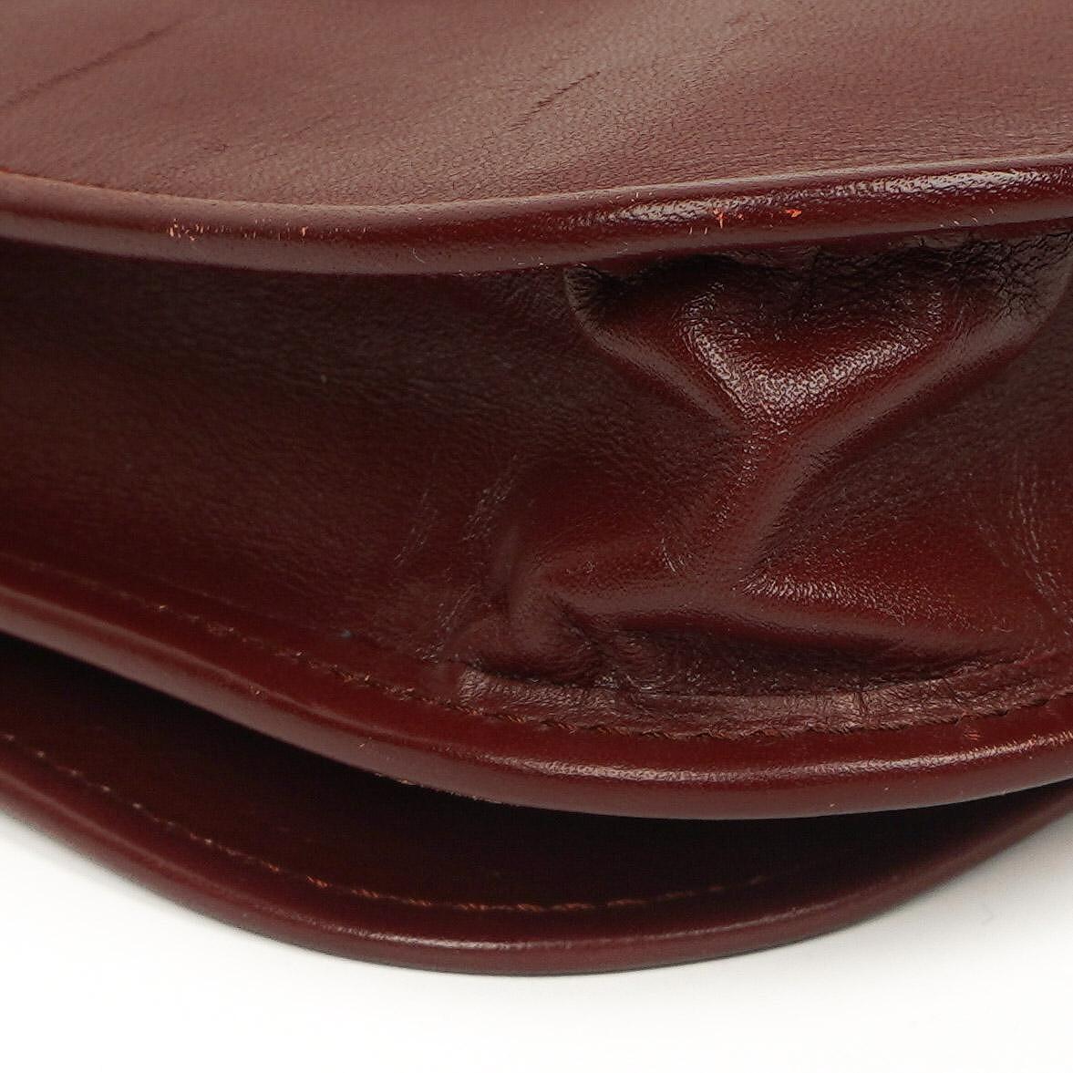Cartier Rote Leder Umhängetasche