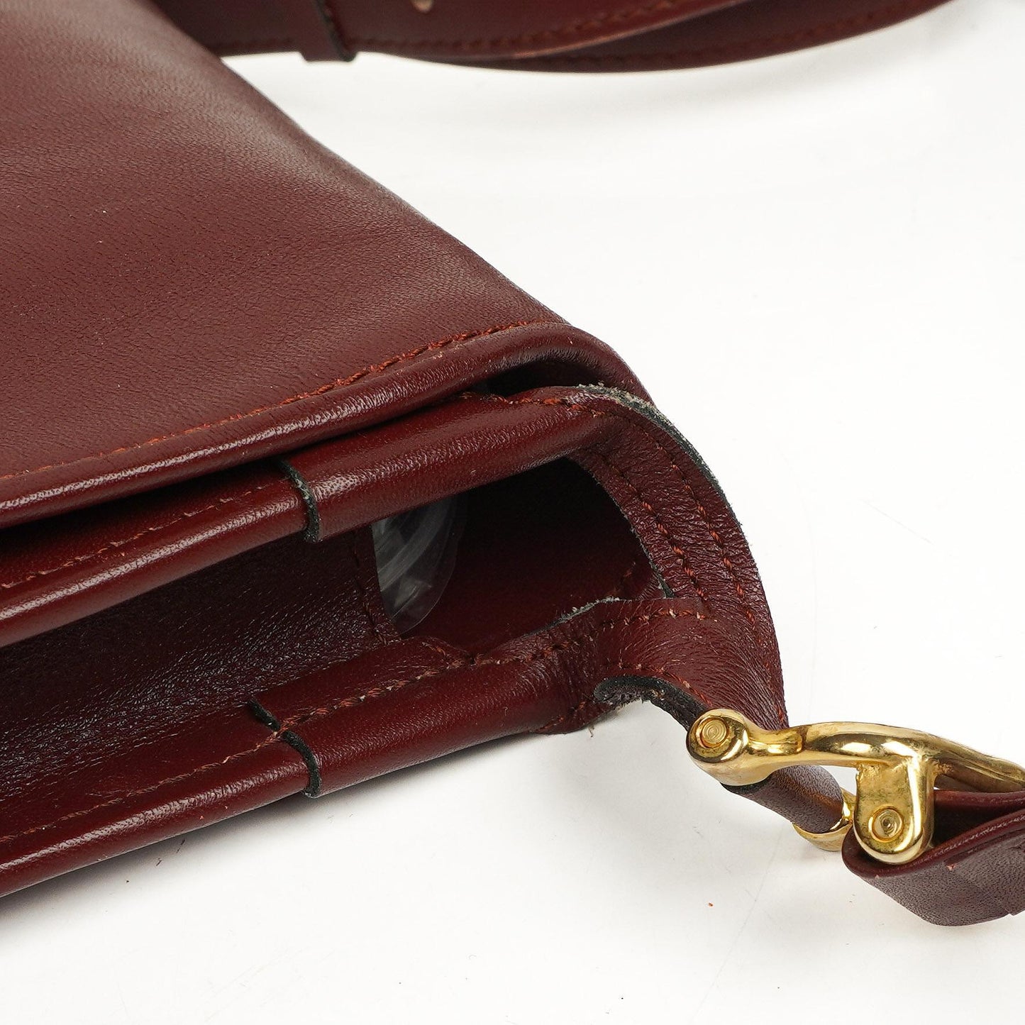 Cartier Rote Leder Umhängetasche