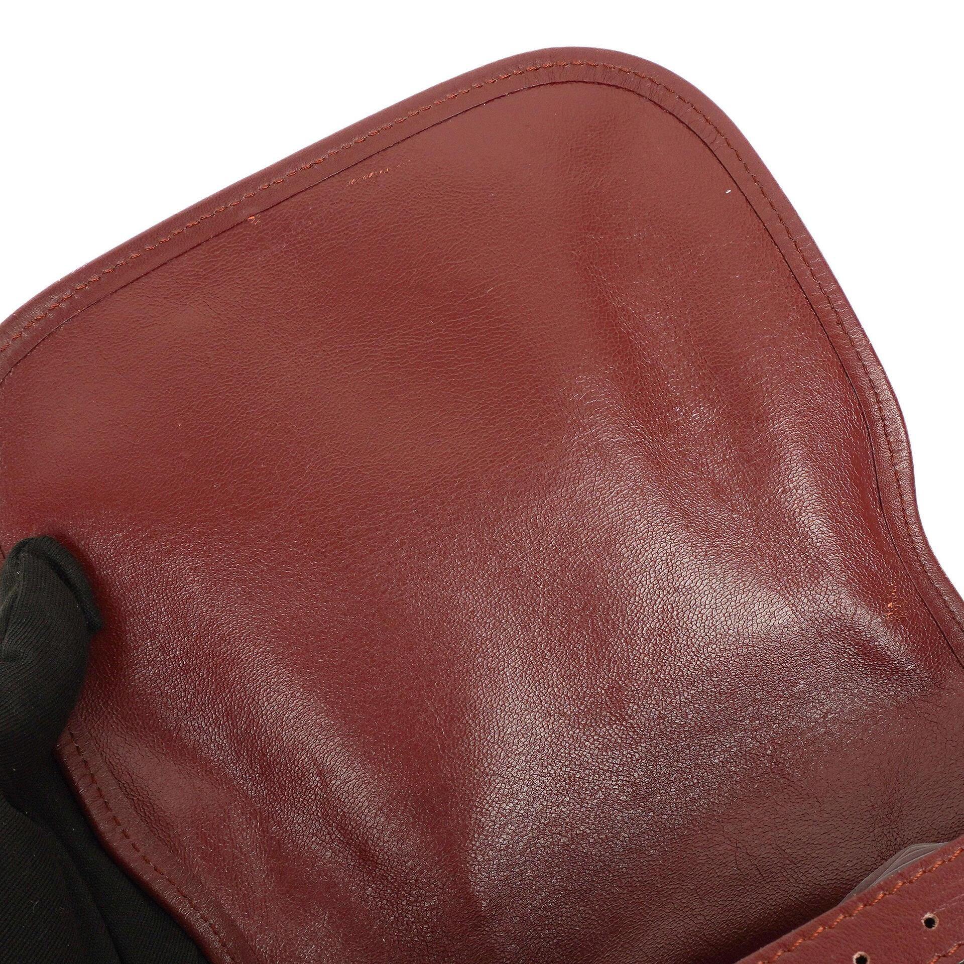 Cartier Rote Leder Umhängetasche