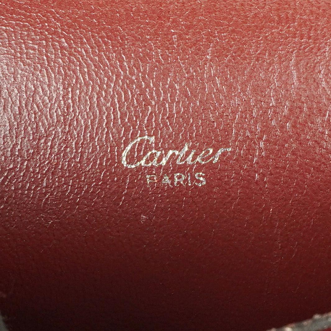 Cartier Rote Leder Umhängetasche