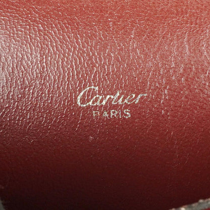 Cartier Rote Leder Umhängetasche