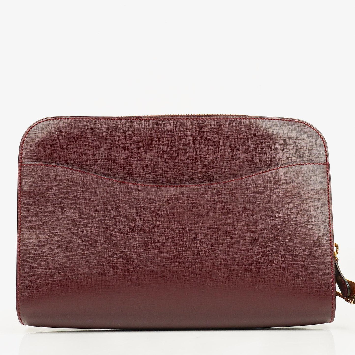 Cartier Must de Cartier Clutch aus burgunderrotem Leder