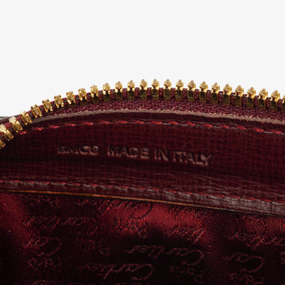Cartier Must de Cartier Clutch aus burgunderrotem Leder