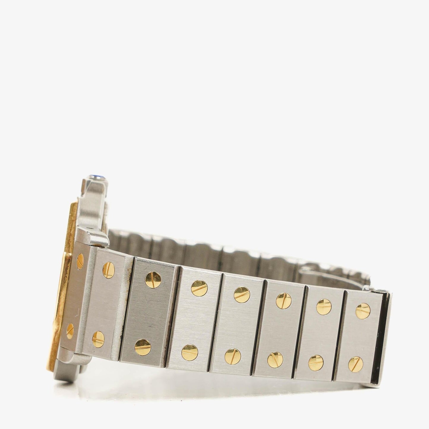 Cartier Santos Oktagon Uhr aus Edelstahl