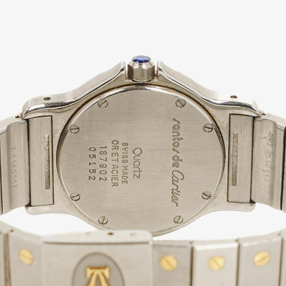 Cartier Santos Oktagon Uhr aus Edelstahl