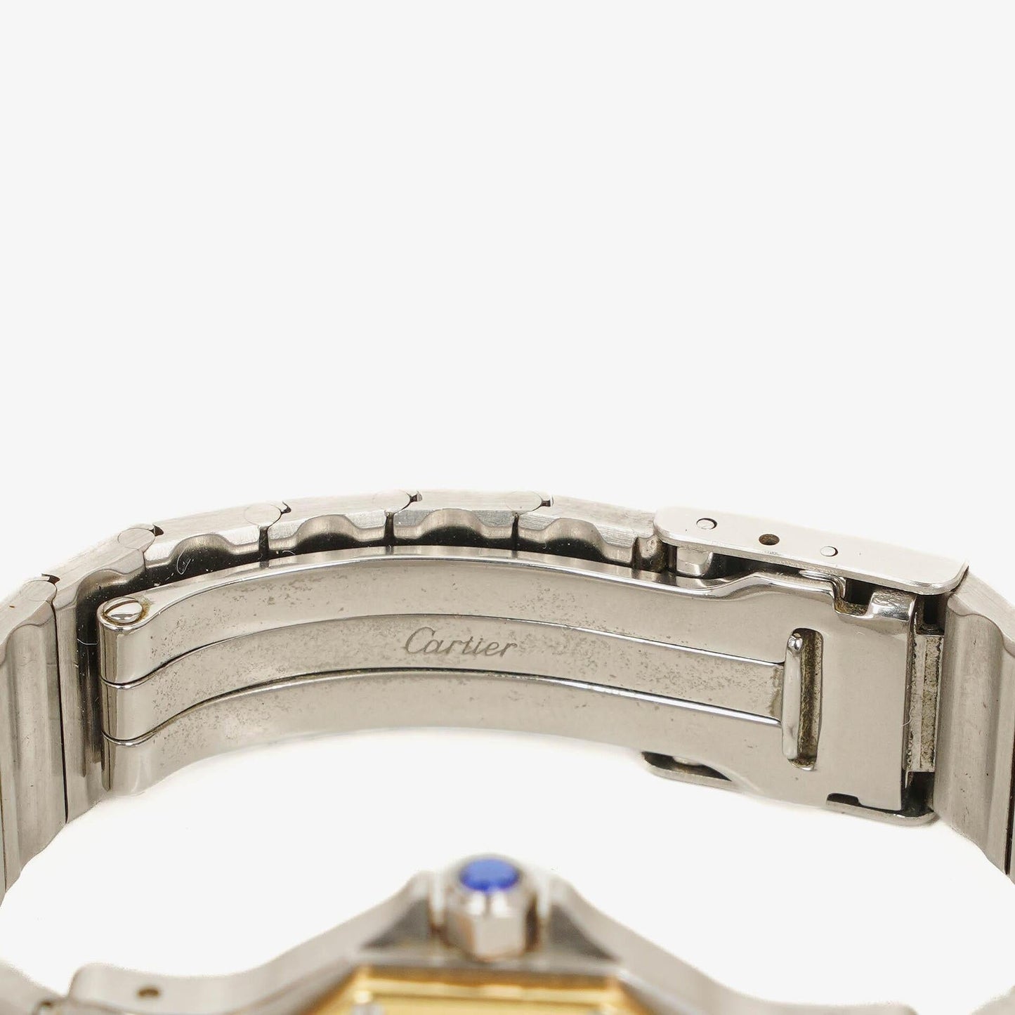 Cartier Santos Oktagon Uhr aus Edelstahl