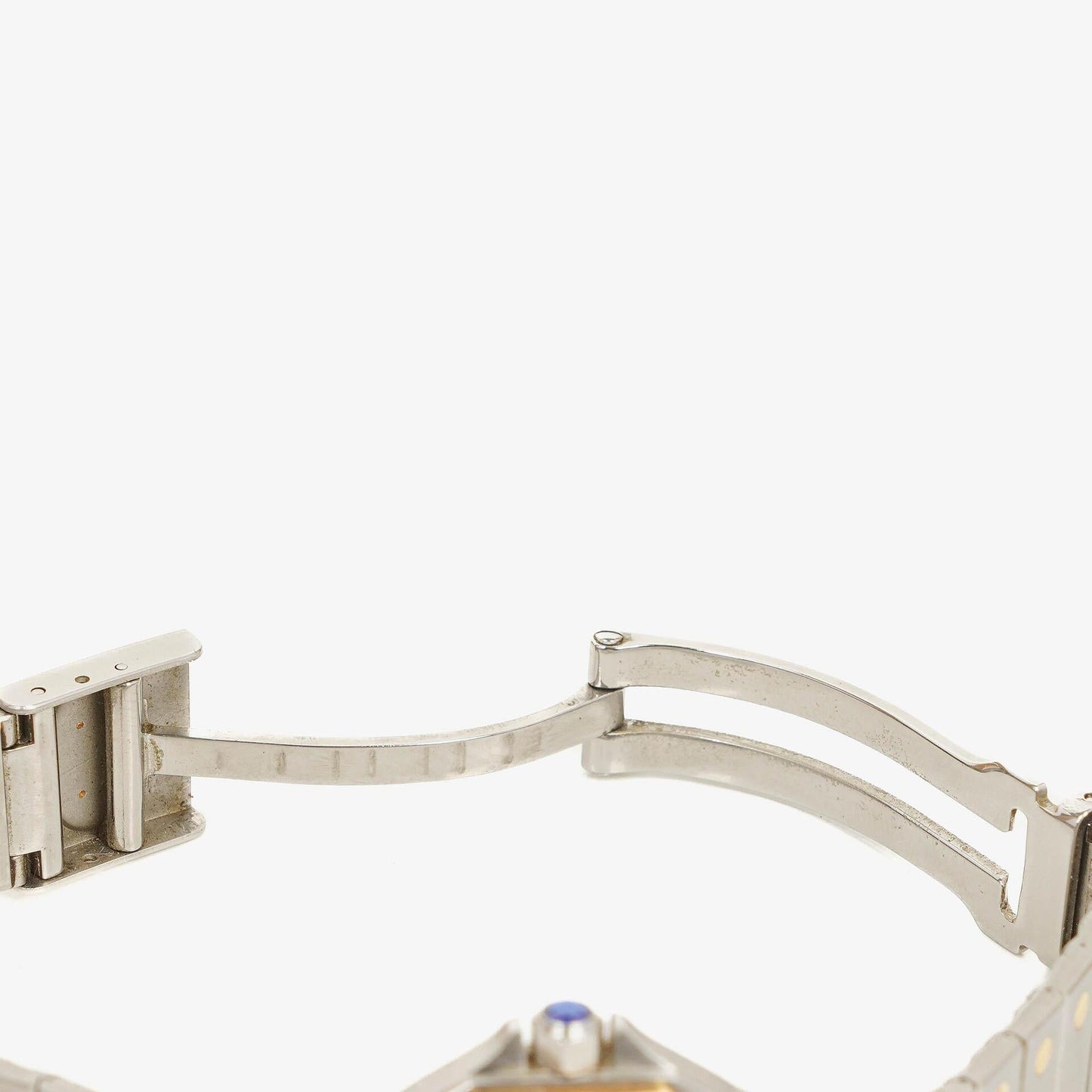 Cartier Santos Oktagon Uhr aus Edelstahl