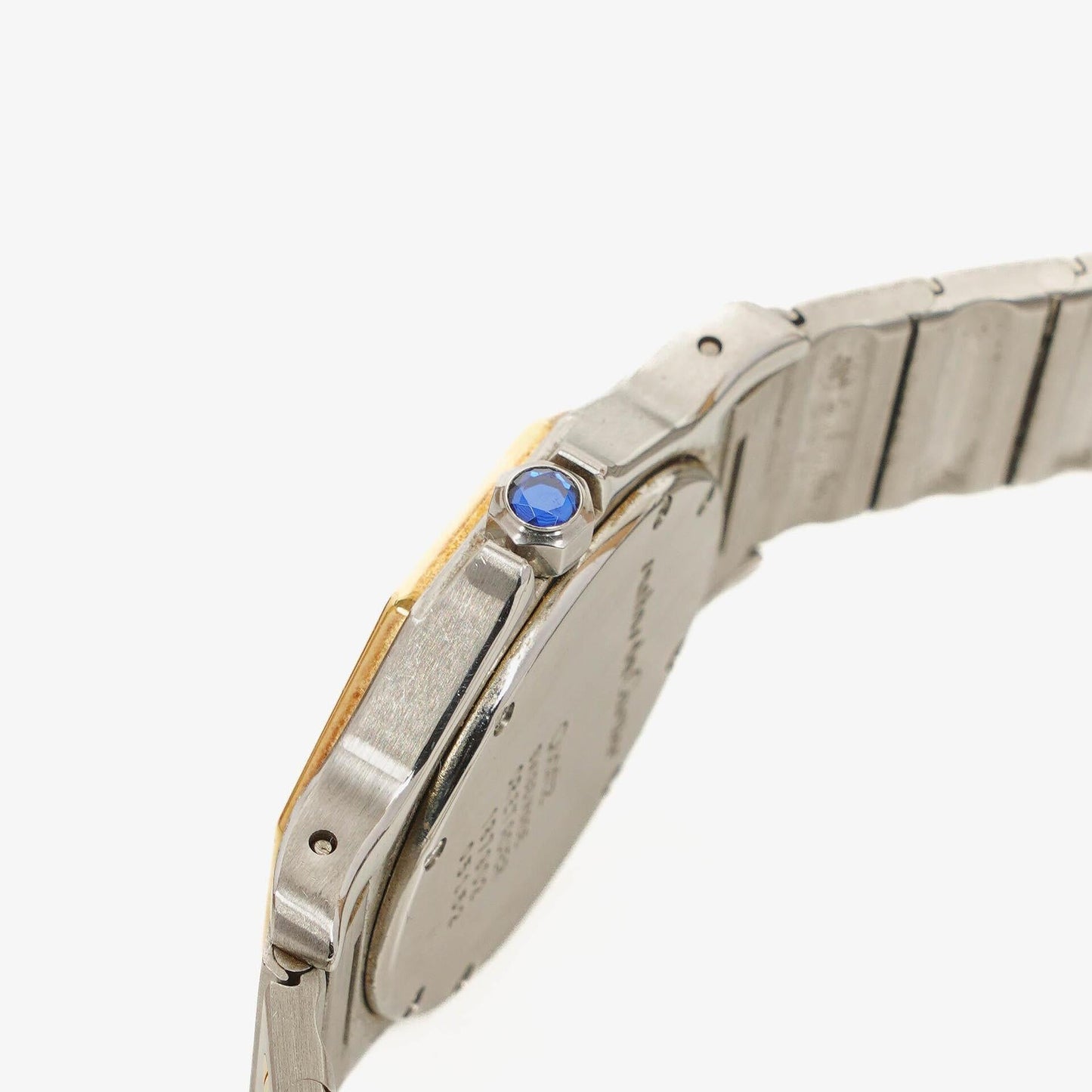 Cartier Santos Oktagon Uhr aus Edelstahl
