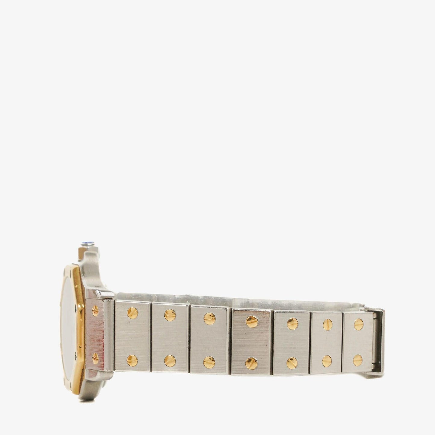 Cartier Santos Octagon Uhr aus Edelstahl