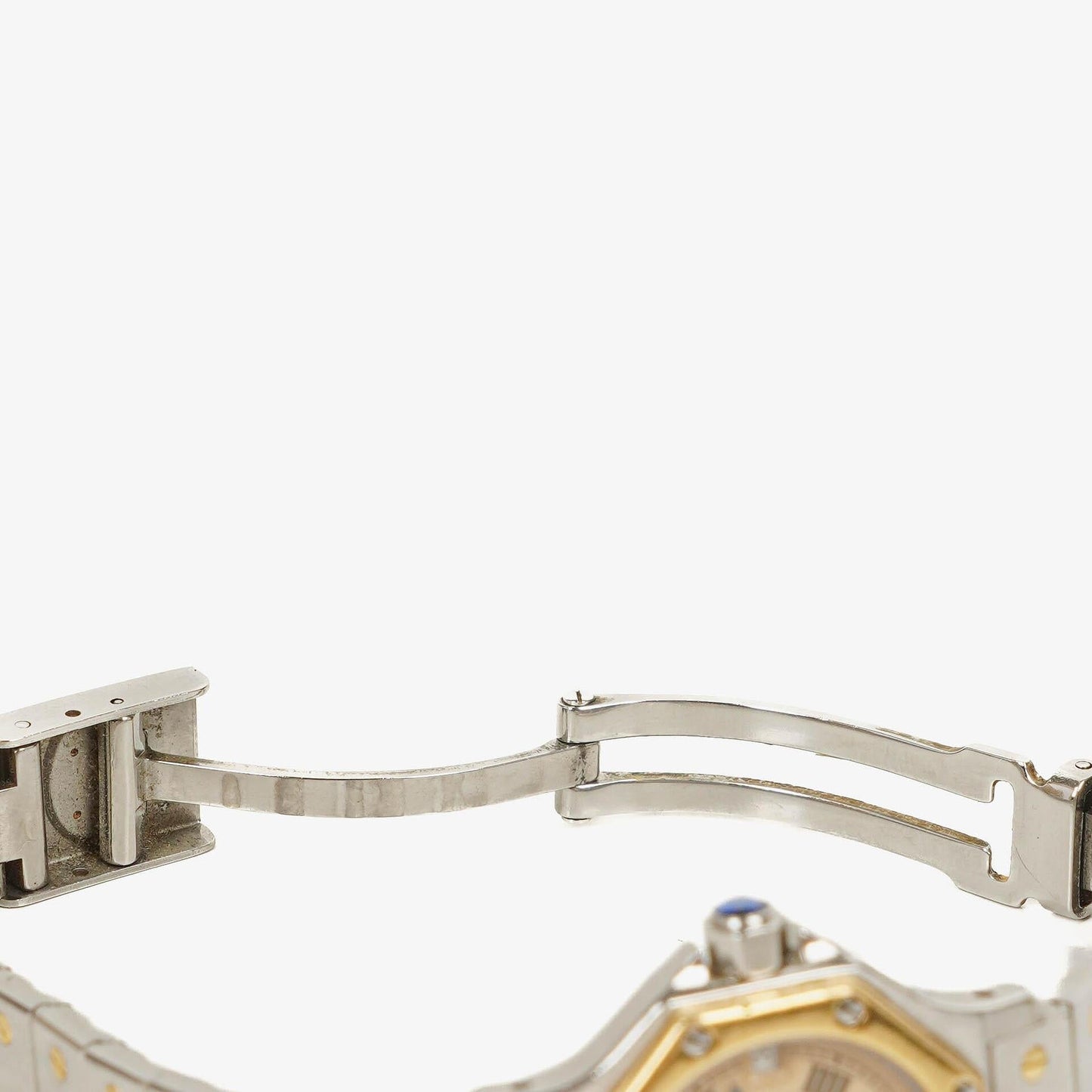 Cartier Santos Octagon Uhr aus Edelstahl