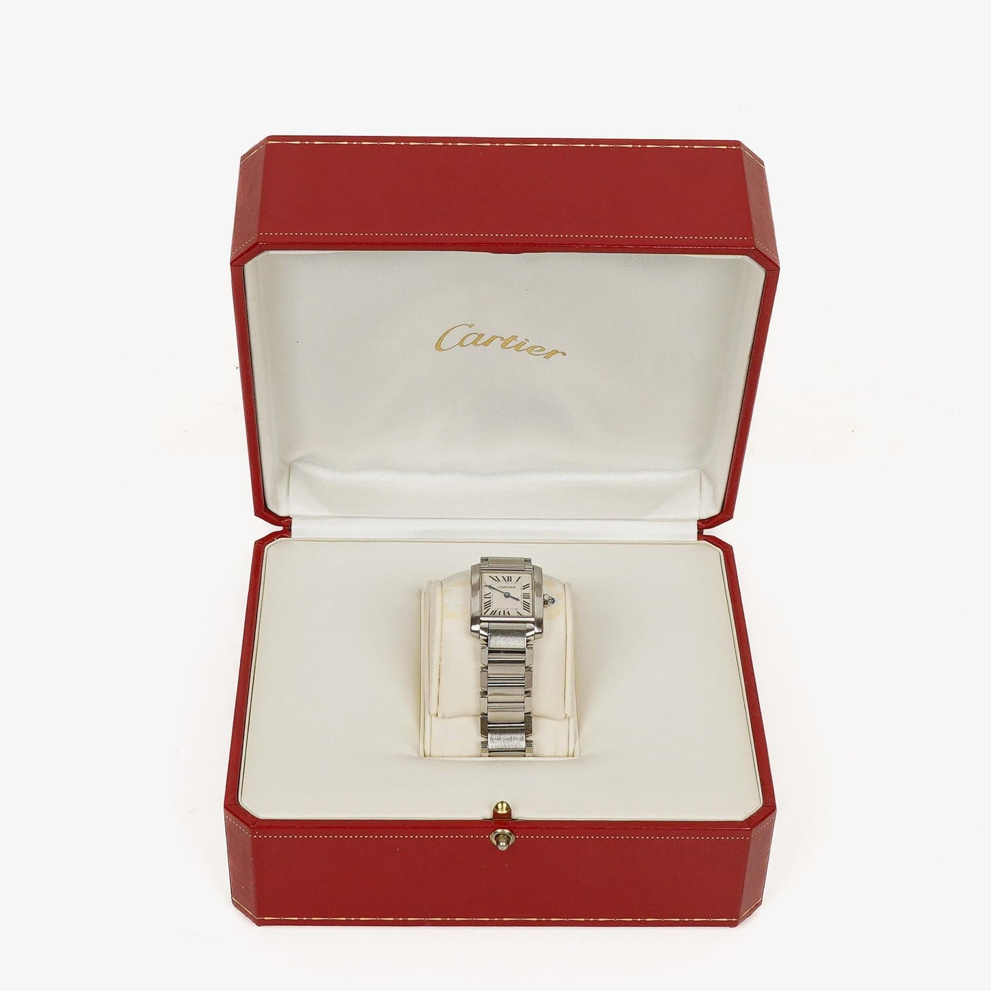 Cartier Tank Française 20 mm Quarzuhr aus Edelstahl