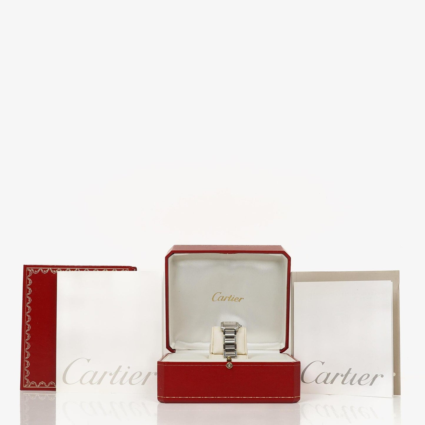 Cartier Tank Française 20 mm Quarzuhr aus Edelstahl