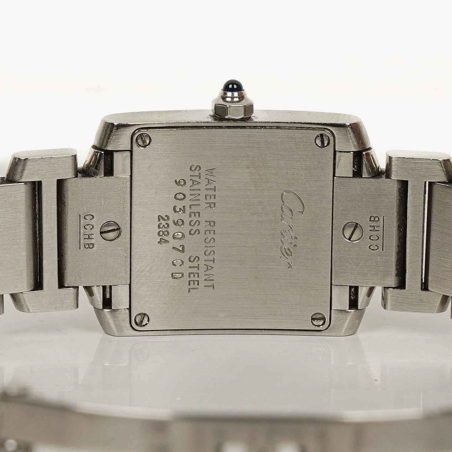 Cartier Tank Française 20 mm Quarzuhr aus Edelstahl