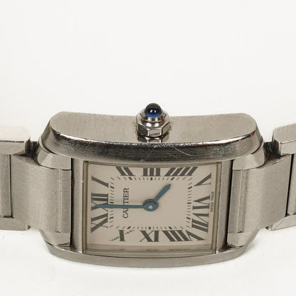 Cartier Tank Française 20 mm Quarzuhr aus Edelstahl