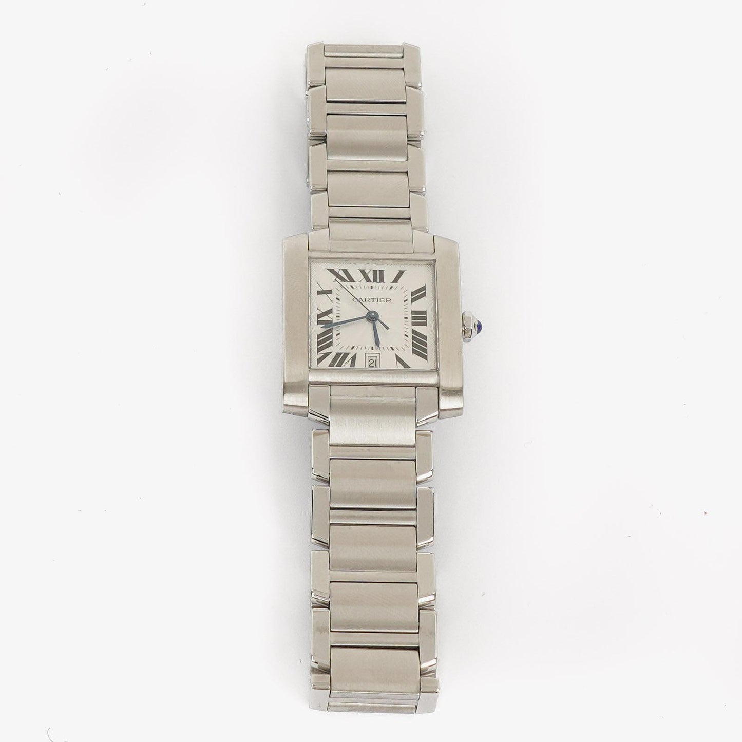 Cartier Tank Française 28 mm Automatikuhr aus Edelstahl