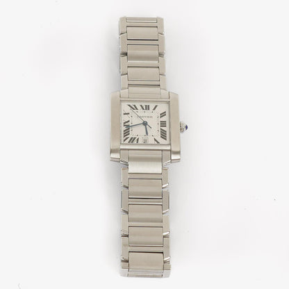 Cartier Tank Française 28 mm Automatikuhr aus Edelstahl
