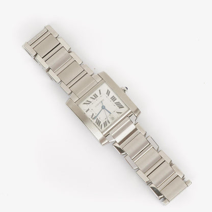 Cartier Tank Française 28 mm Automatikuhr aus Edelstahl