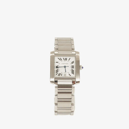 Cartier Tank Française 28 mm Automatikuhr aus Edelstahl